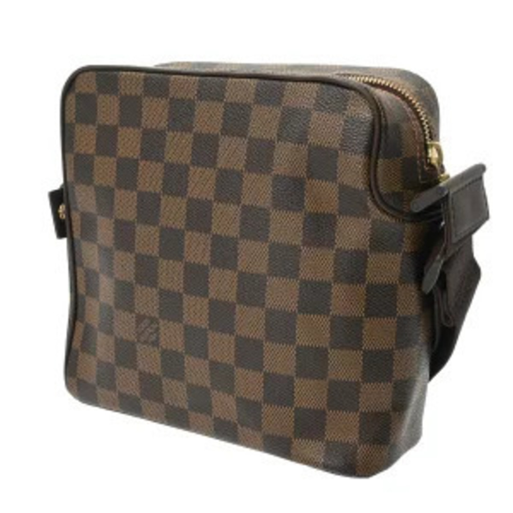 Louis Vuitton Olaf Damier Bag Brown Canvas Shoulder Ebene